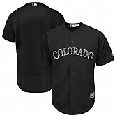 Rockies Blank Black 2019 Players' Weekend Authentic Player Jersey Dzhi,baseball caps,new era cap wholesale,wholesale hats